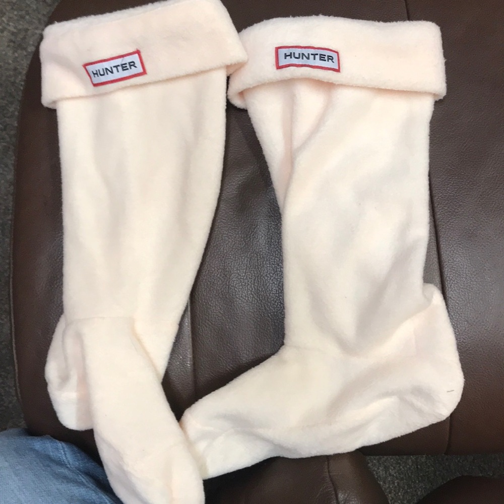 Hunter Brand tall insert sock-offwhite size Medium